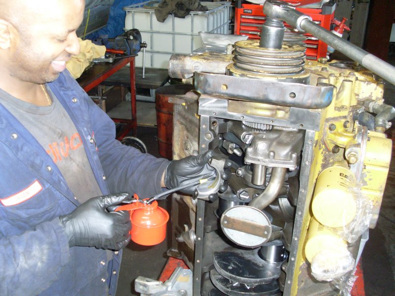 Careful assy of bottom end after working out clearances